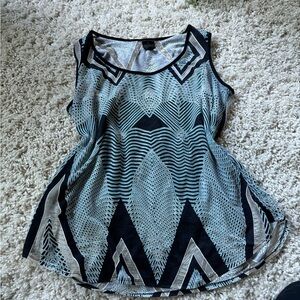 Worthington tribal simple basic summer breathable women’s tank top.